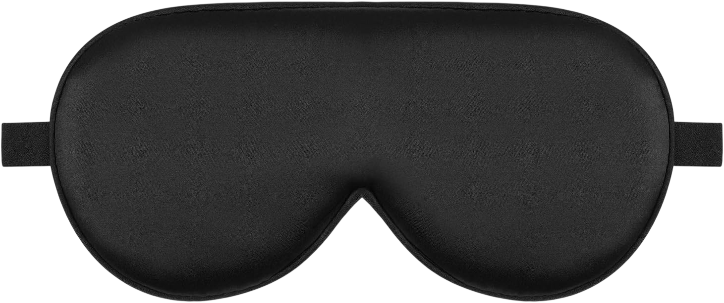Alaska Bear Mask Silk Eye Cover with Shaped Padding for Pressure-Free Sleeping